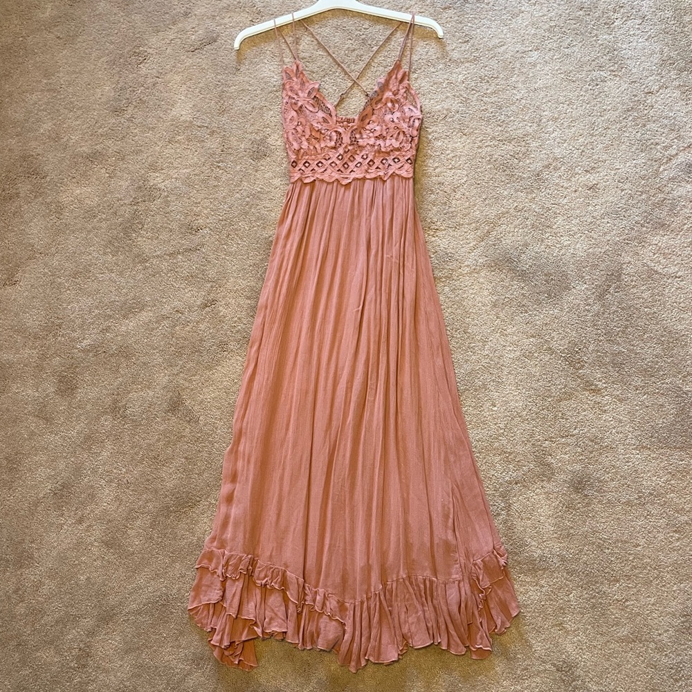 Free People Flowy Cross-Strap Dress